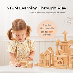 Meeyoo blocks have rounded edges for safe handling during busy playtimes.