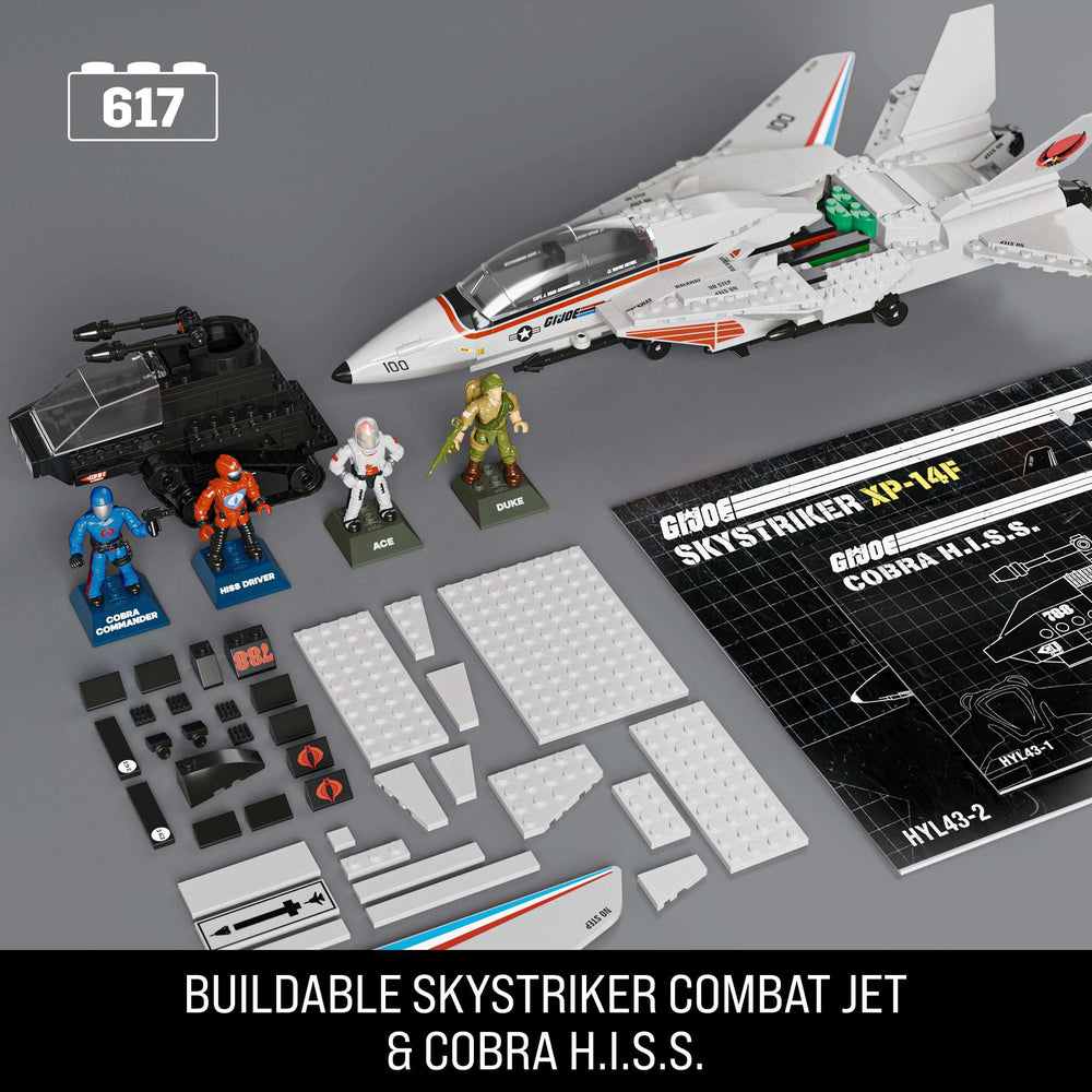 Mega Bloks Cobra H.I.S.S. treads showcase rugged tank detail for shelf display