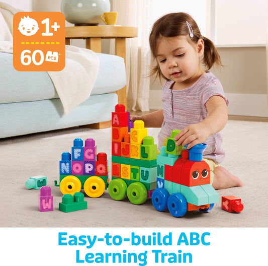Mega Bloks First Builders toddler blocks side view, easy to grip for little hands.