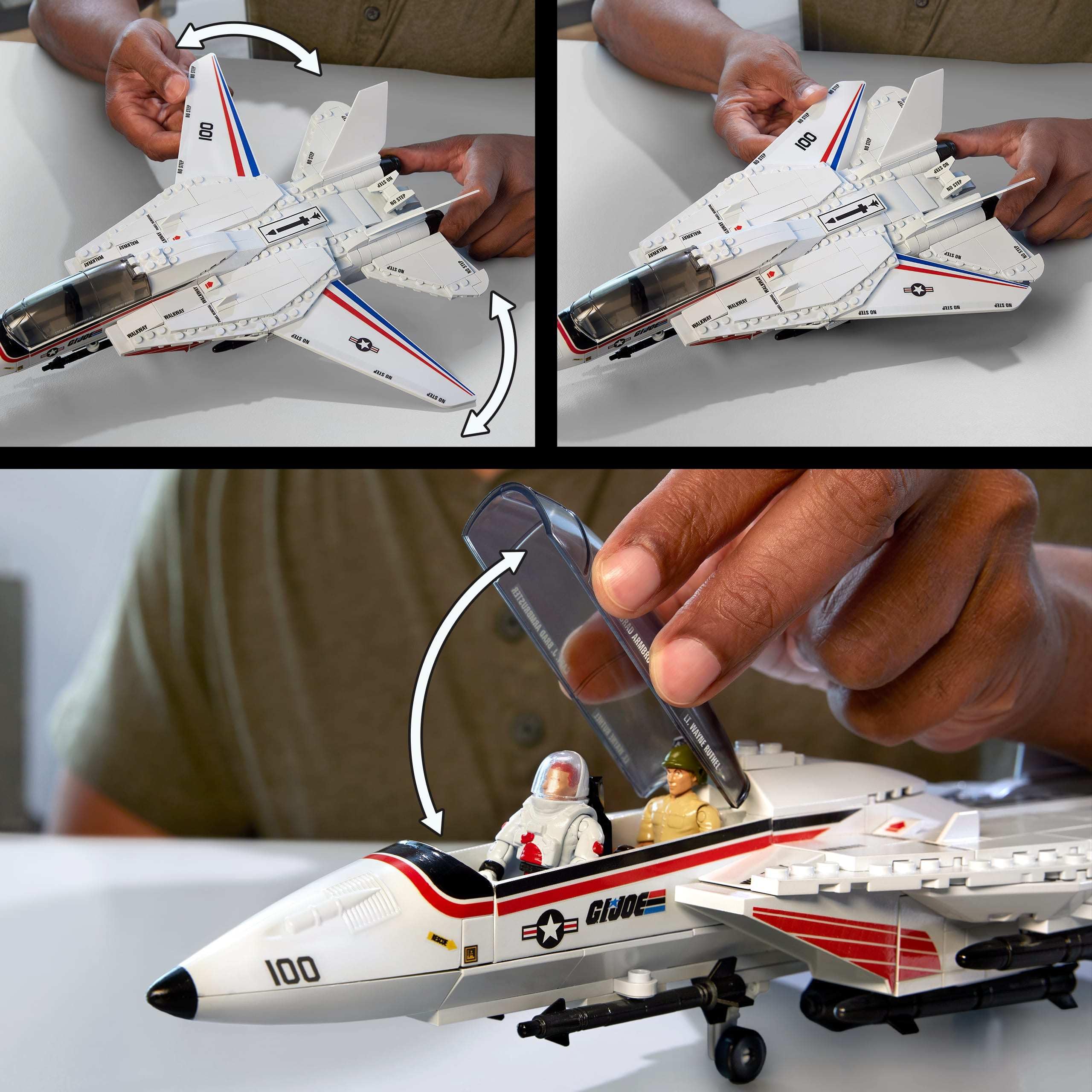 Mega Bloks G.I. Joe figures four poseable characters for storytelling