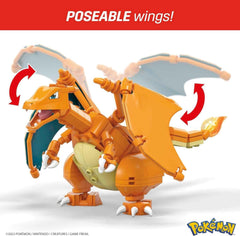 Mega Brands Charizard build-ready stance supports creative storytelling and planning