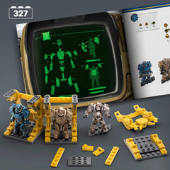 Mega Brands Fallout T-60 Vault-Tec paint job figure with authentic Vault-Tec styling