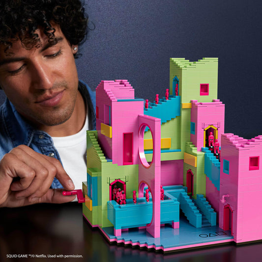 Front Man figure with dashboard from Mega Brands for flexible display.