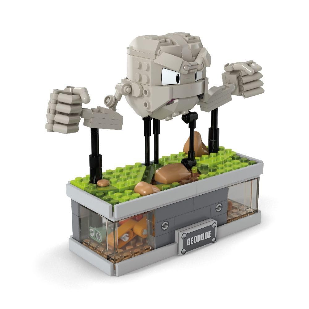 Geodude movable arms and mouth provide dynamic pose options.