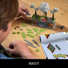 Geodude shown with other Motion sets for a larger Mega Brands display.