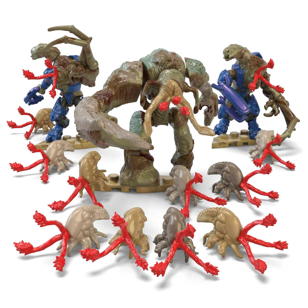 Mega Brands Halo Infinite Floodgate micro figures with Master Chief poses