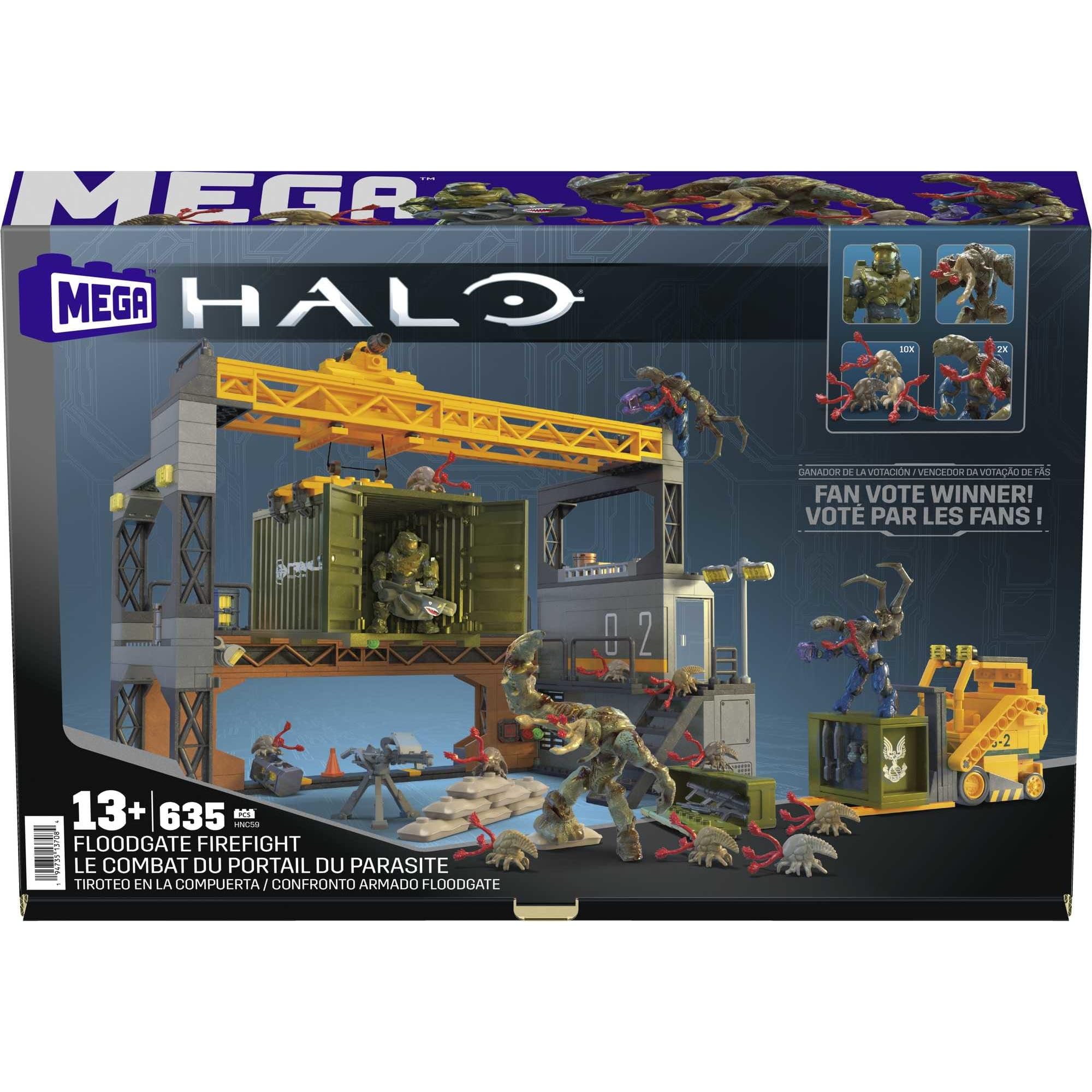 Mega Brands Halo Infinite Floodgate play scenario for dynamic displays