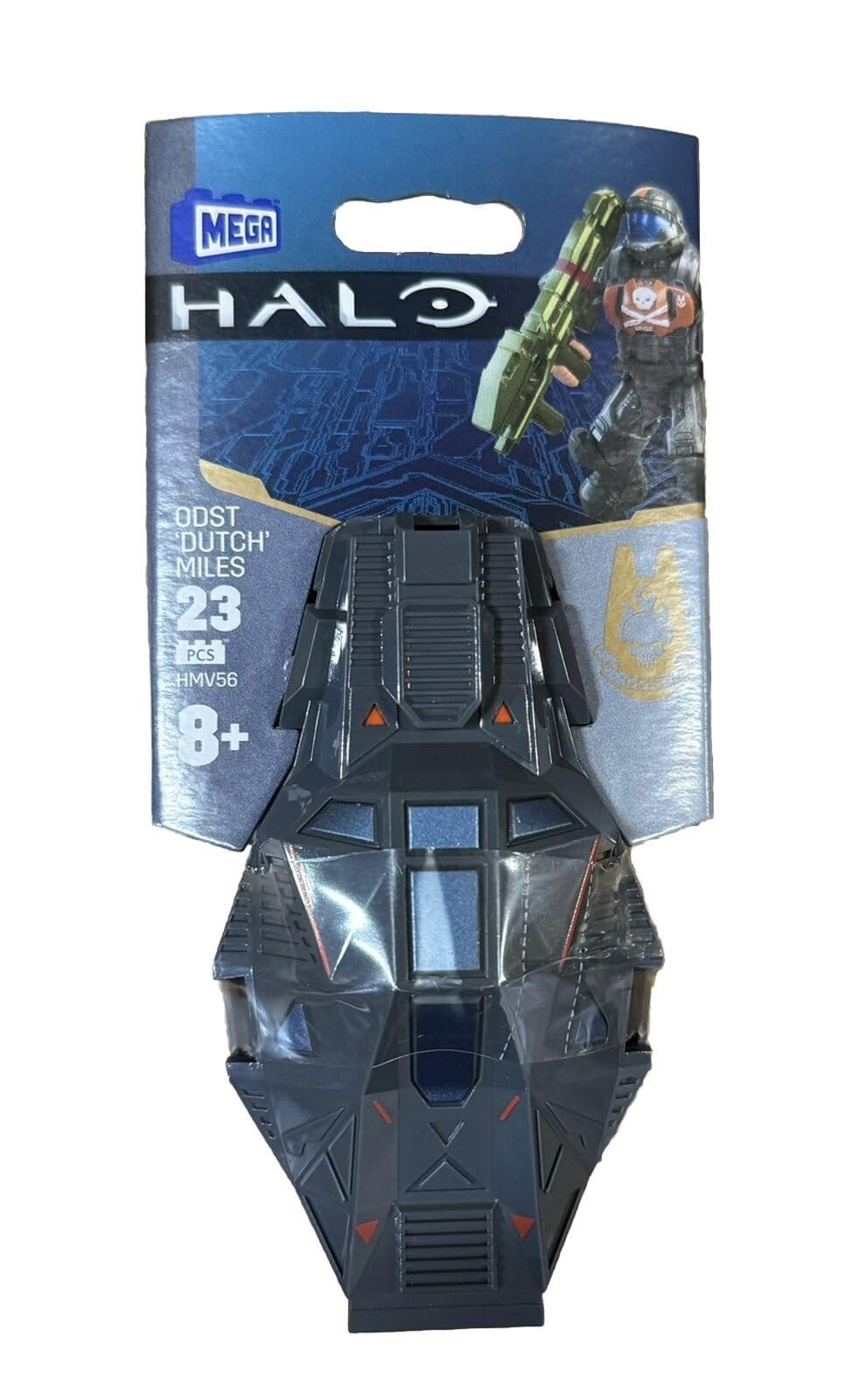 Mega Brands Halo ODST Dutch Miles figure accessories highlighted for display and battle-ready posing.