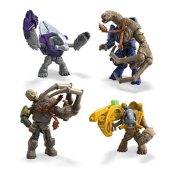 Durable ABS plastic with swappable accessories for customizable action scenes.