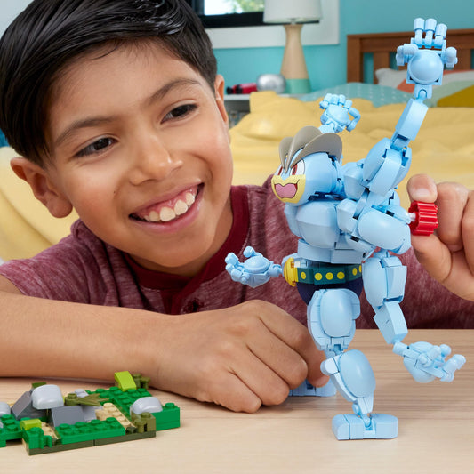 Mega Brands Machamp four arms poseable figure ready for dynamic posing