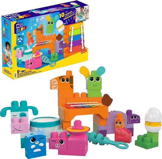 Mega Brands Mega Bloks Fisher-Price Musical Farm Band horse xylophone for early rhythm play.