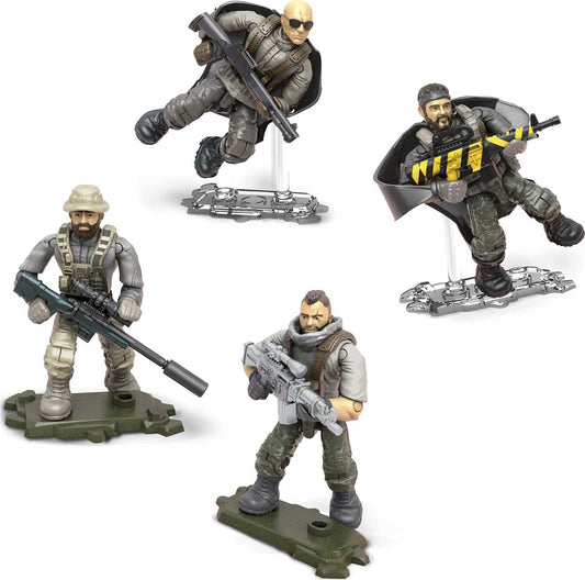 Mega Construx Call of Duty Air Drop Captain Price figure with detachable armor for customization