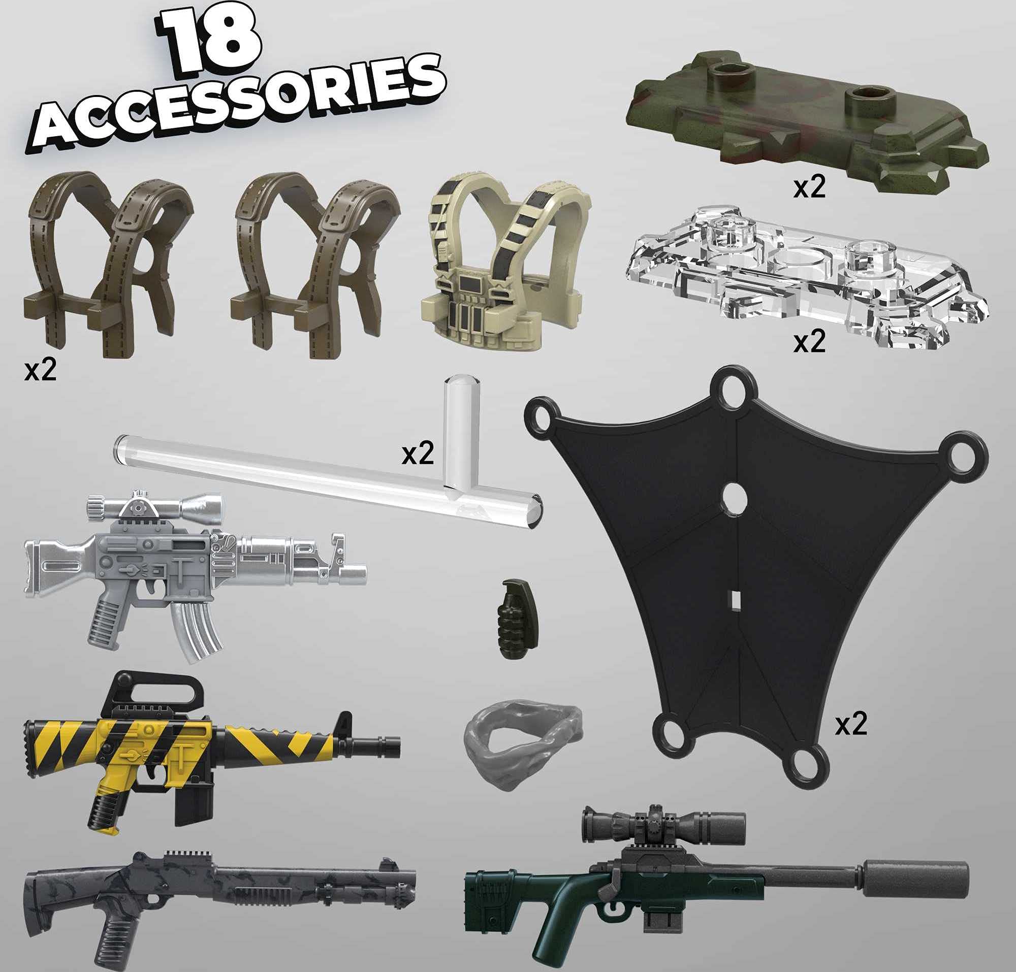 Mega Construx Call of Duty Air Drop Frank Woods figure with accessory options