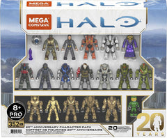 Mega Brands MEGA Halo 20th anniversary figures for display and play.
