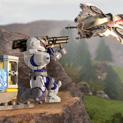 MEGA Halo Arctic Burn Wasp dual engines in action for dynamic display