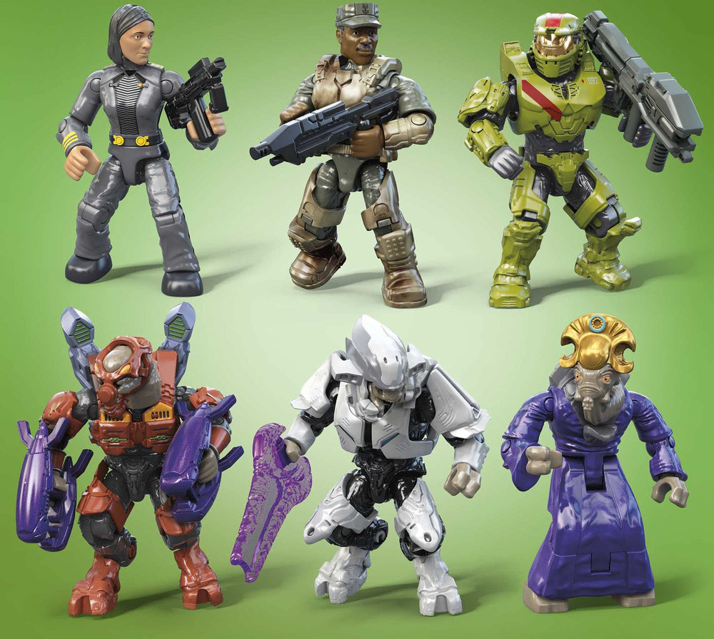 Armor pieces and swappable accessories for customizable action scenes.