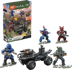 Mega Halo Gungoose front view with two seats for action play