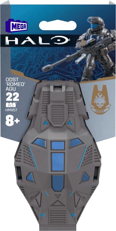 Mega Brands MEGA Halo ODST Romeo Agu articulation detail enables dynamic posing options.