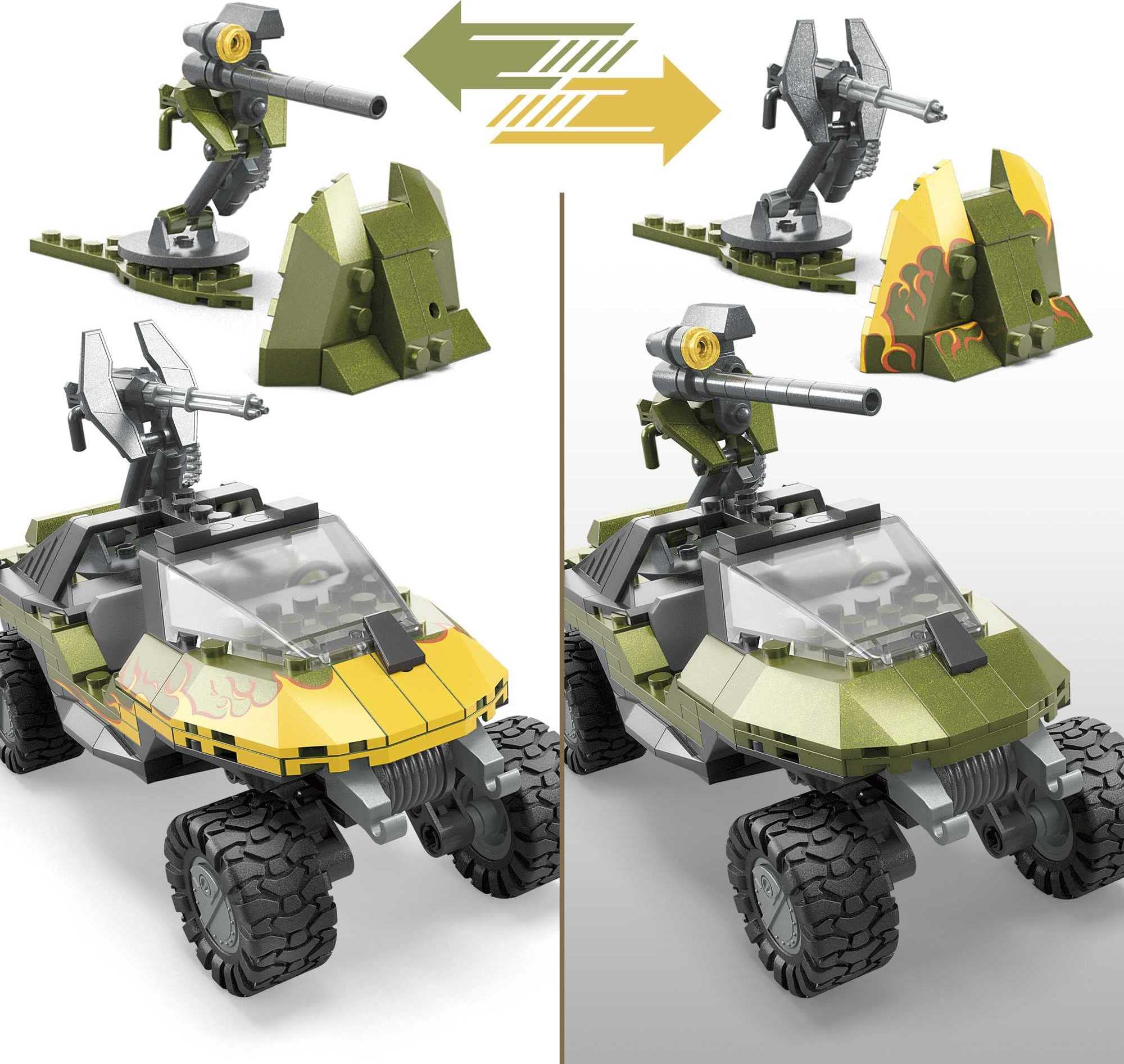 Mega Halo Red Team Warthog Rescue driver and passenger seats for immersive builds