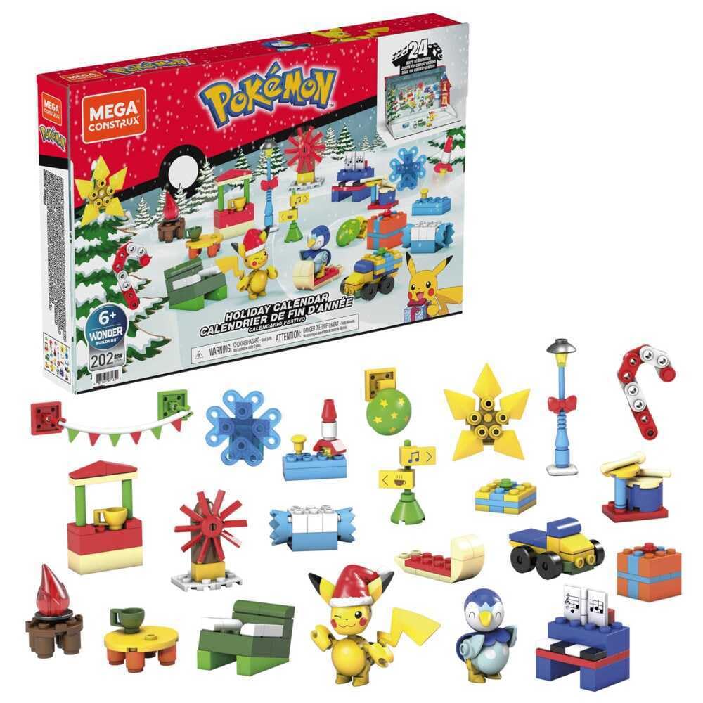 Mega Brands MEGA Pokémon Holiday Calendar 24-day surprises for holiday building fun