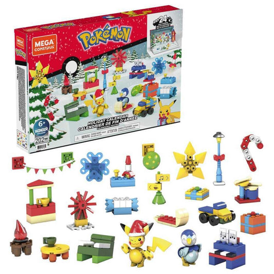 Mega Brands MEGA Pokémon Holiday Calendar 24-day surprises for holiday building fun
