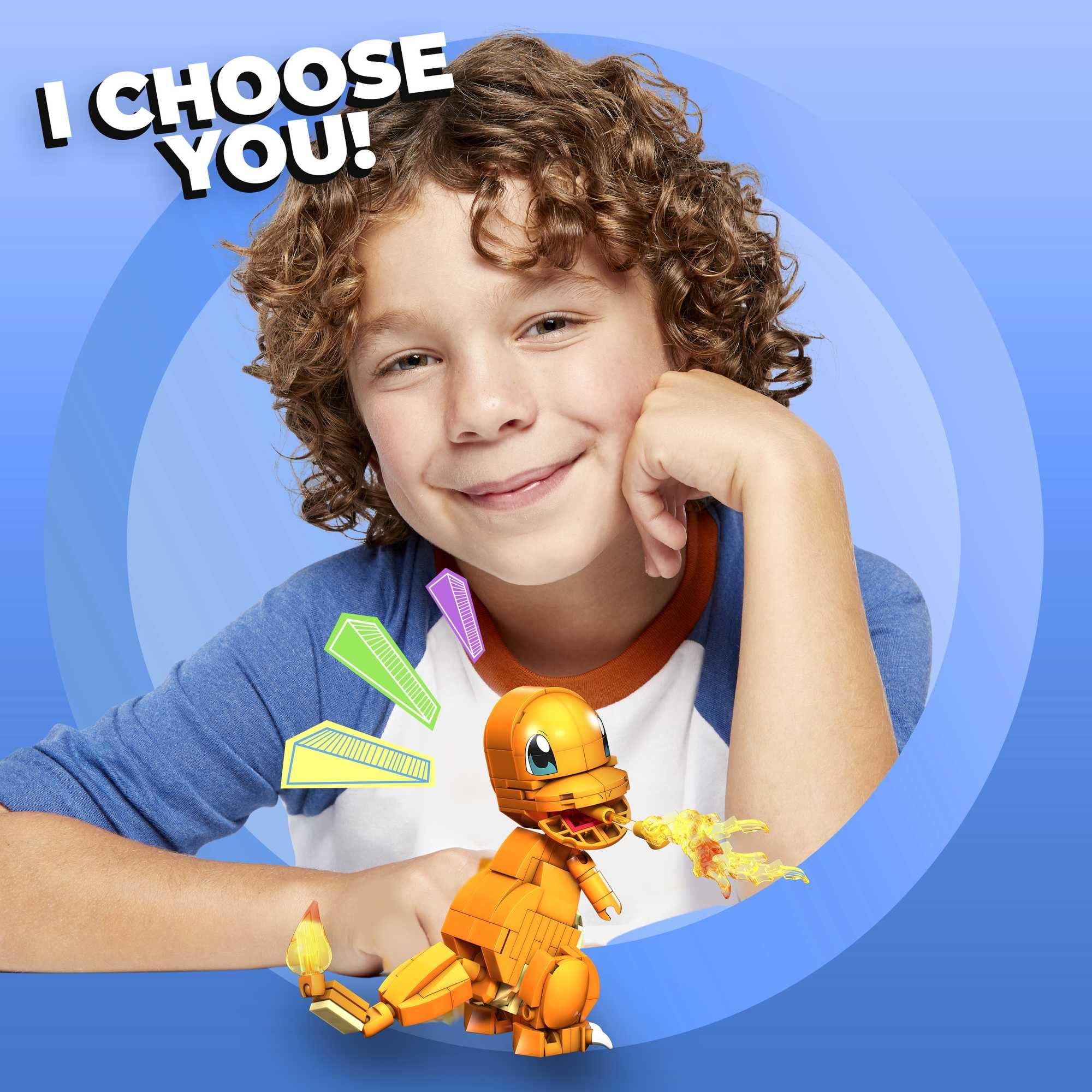 Charmander building-parts layout for creative construction play