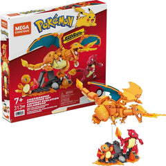 Mega Brands Mega Pokémon Charmander figure in a dynamic pose for imaginative battles.
