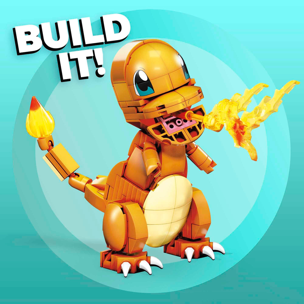 Mega Brands Charmander fire-detail for dramatic battles