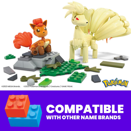 Ninetales tail poses close-up, showcasing articulation for dynamic display