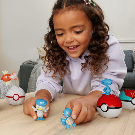 Mega Brands Mega Pokémon water Magikarp figure, ready for splashy display