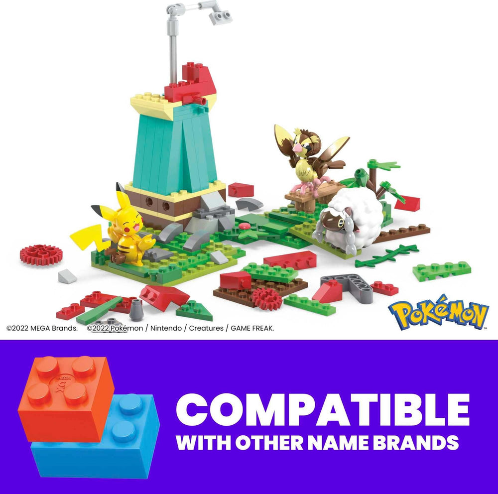 Mega Brands Wooloo in a lush country setting for imaginative play