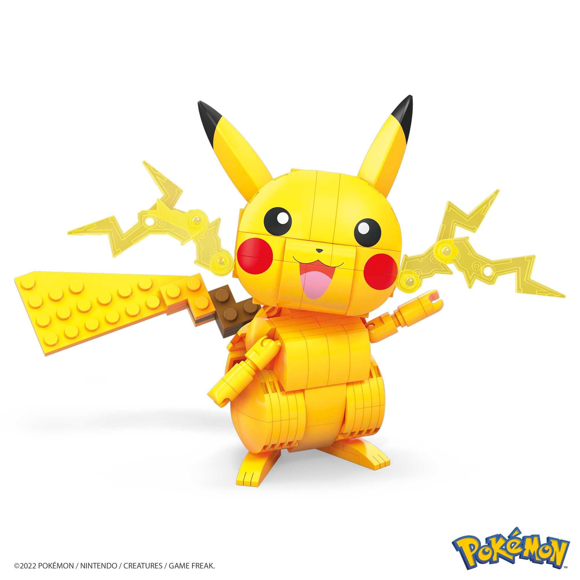 Pikachu electric cheeks detail enhances authentic action poses.
