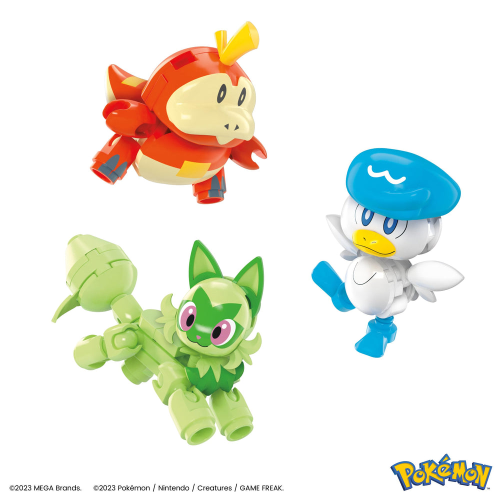 Mega Brands Fuecoco Paldea figure, ready for action-packed adventures.