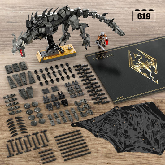 Alduin wingspan display highlighting epic scale for Skyrim collectors.