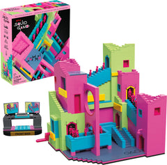 Mega Brands Squid Game staircase build kit with 1707 pieces for display.