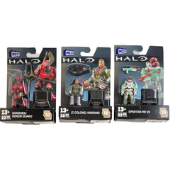 Mega Construx Halo Heroes Series 18 Lt. Colonel Kinsano figure for immersive shelf setups.
