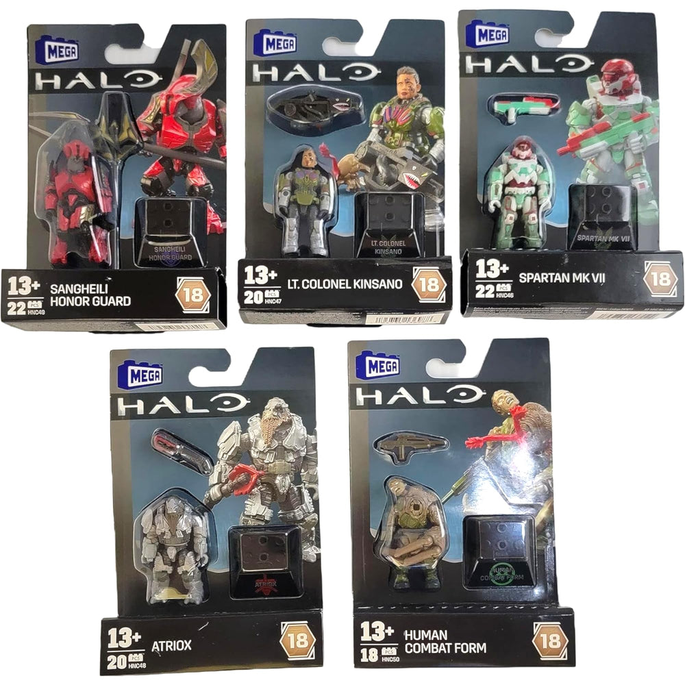 Mega Construx Halo Heroes Series 18 Sangheili Honor Guard figure ready for display and dynamic poses.