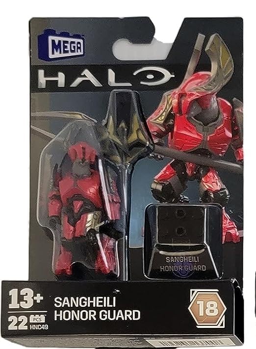 Mega Construx Halo Heroes Series 18 weapons and armor accessories to enhance figures.