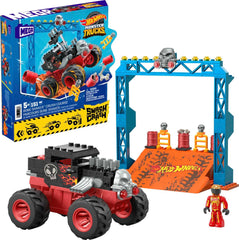 Mega Hot Wheels Bone Shaker Crush Course image highlights 151-piece build for creative play.