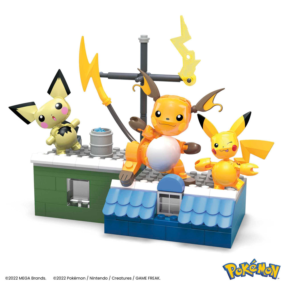 Mega Pokémon three-figures ready-to-battle poseable set supports imaginative play and storytelling.
