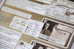 Megacorpin Games Awkward Guests game night setup image for easy prep