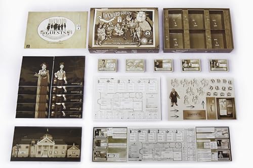 Megacorpin Games Awkward Guests suspects questioning scene for immersive play