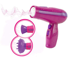 MEGAFUN hair dryer in kit, real cold air for pretend styling and hours of play.