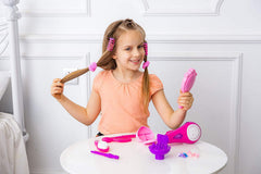MEGAFUN hair ties keep styles secure during pretend styling sessions.