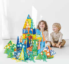 MEGAGONTILES dinosaur-ABS-plastic safe materials with smooth edges for safe fun