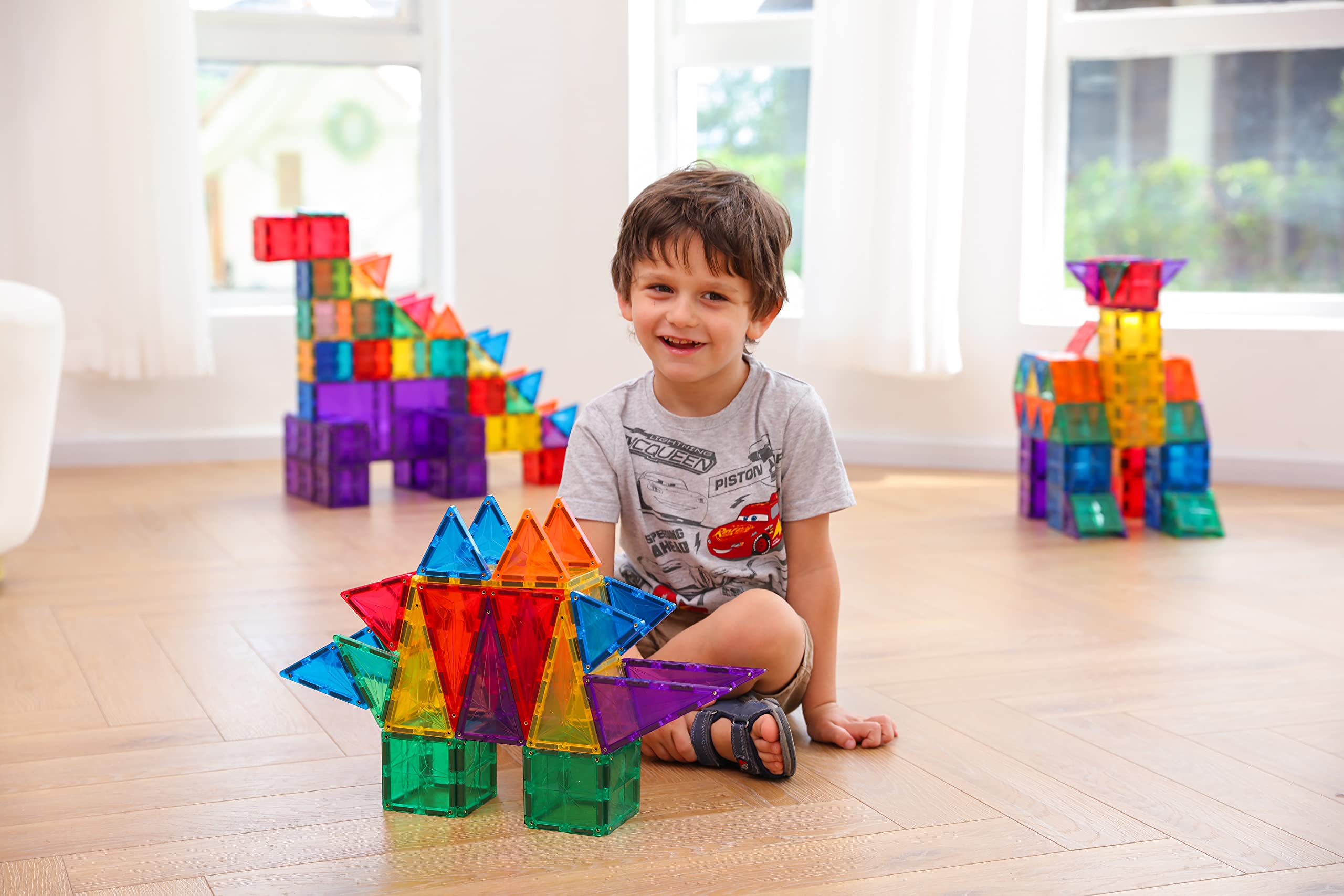 MegagonTiles star-shaped refractions create mesmerizing visuals in sunlight.