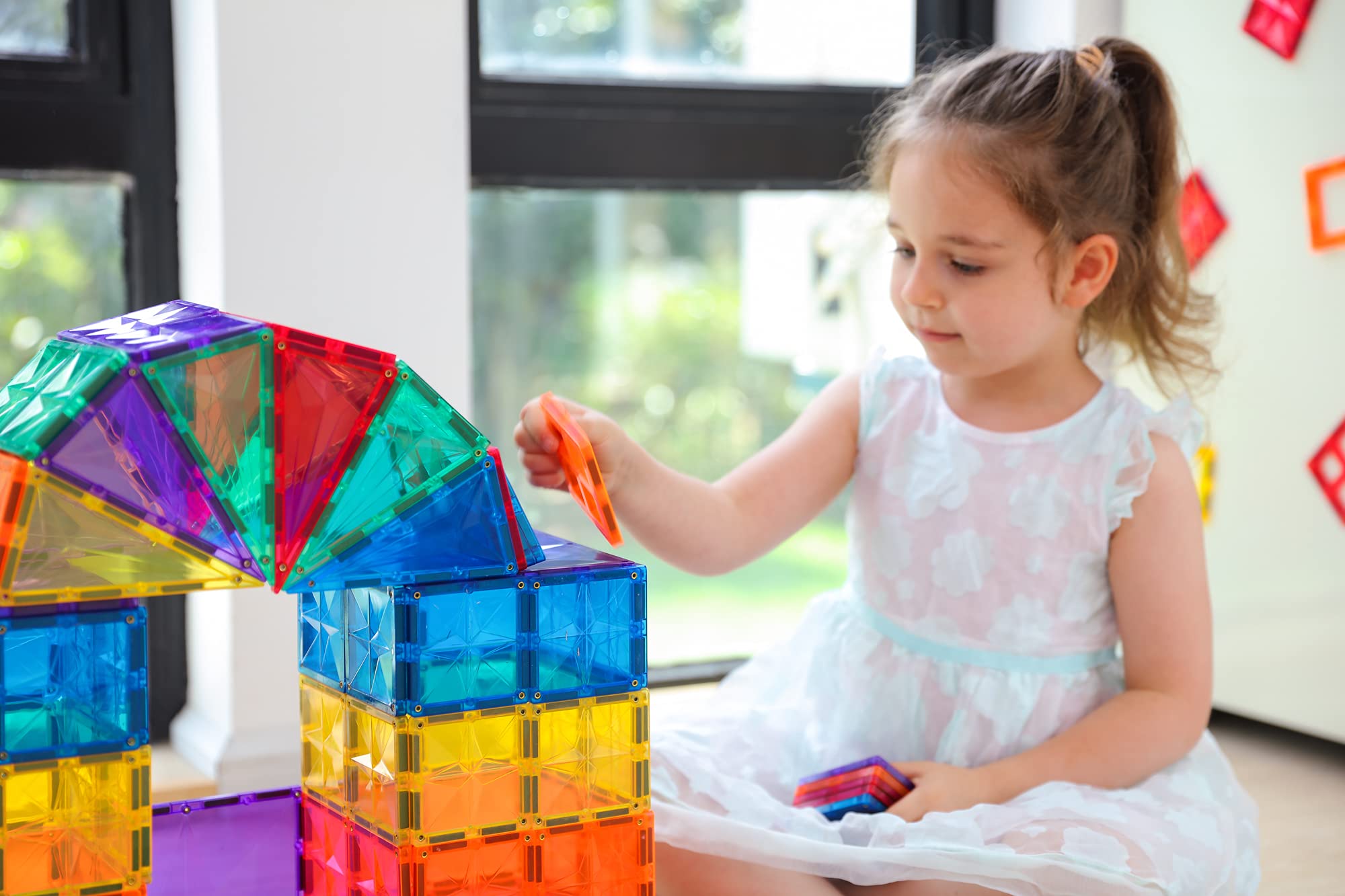 MegagonTiles translucent tiles offer clear visibility for debugging designs.