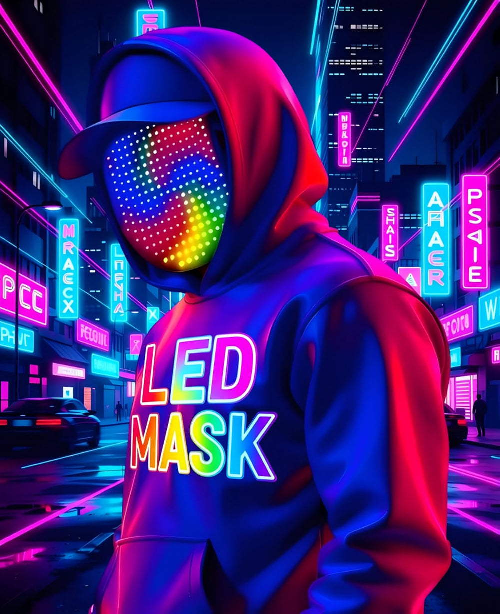 MEGOO LED mask ideal for Halloween party looks.