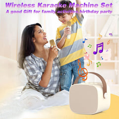 MEGUO karaoke setup two parts highlighted as portable and versatile