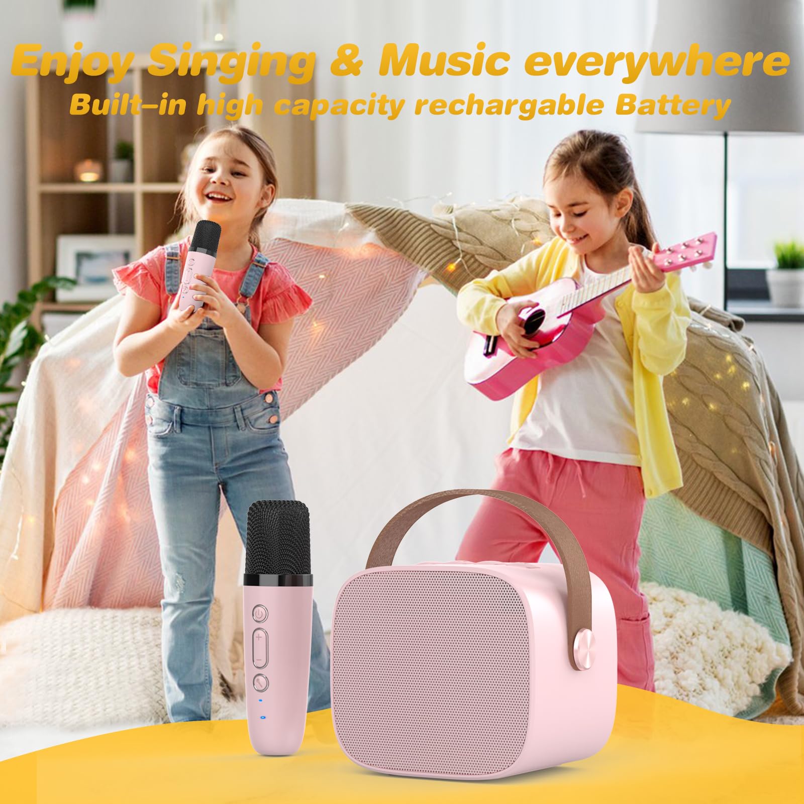 MEGUO M11 long playback time supports hours of music and singing.